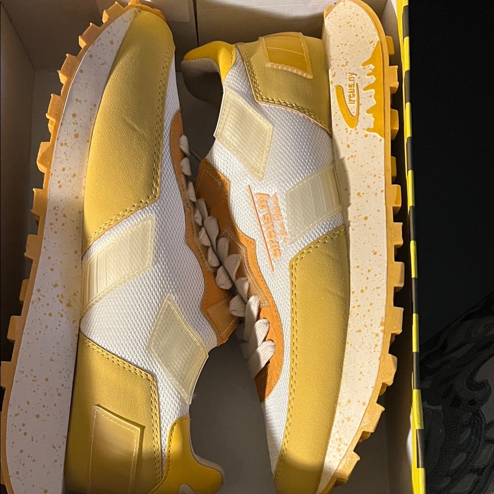 Circus by Sam Edelman Yellow and White Athletic Shoes